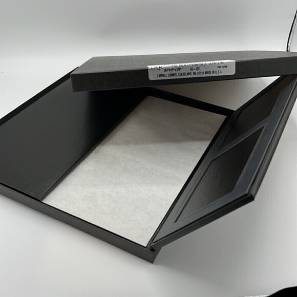 TAP LOOMIS BLACK & PEWTER EMPIRE 8-WAY VERTICAL PHOTO FOLIO DISPLAY new in box - Picture 7 of 10